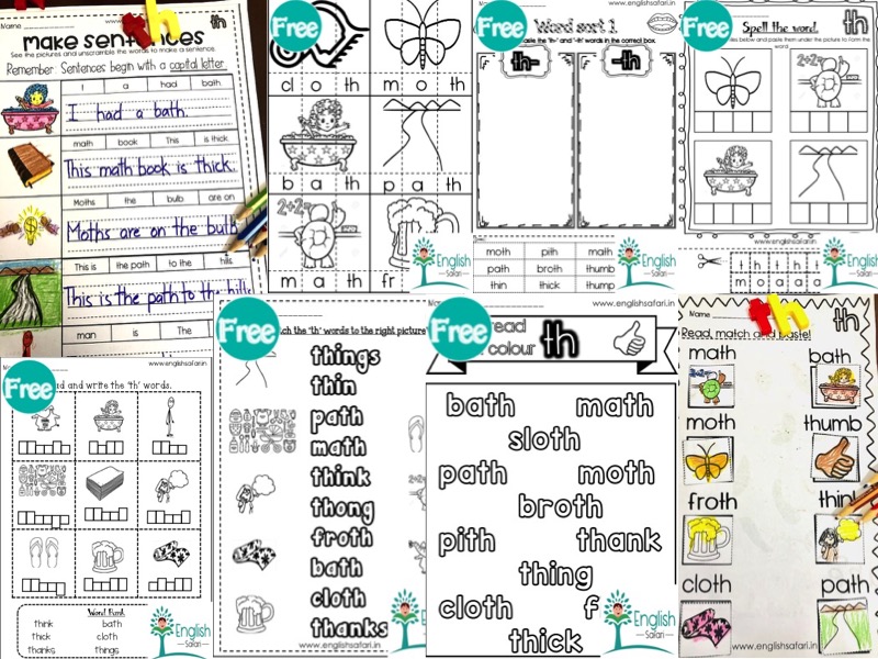 Digraph 'th' pack 1 sample