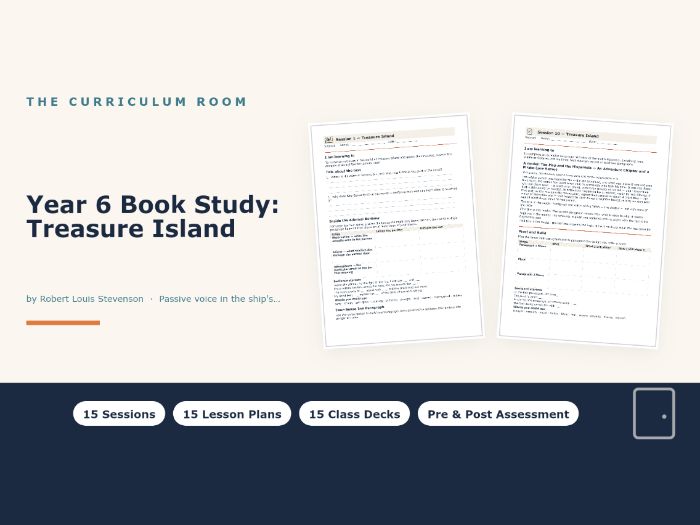 Treasure Island Whole-Class Reading Unit: 15 Lessons & Slides | Year 6