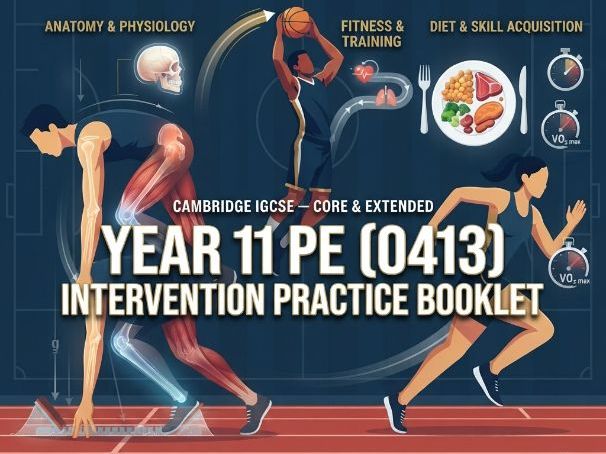 Complete Cambridge IGCSE PE (0413) Revision & Practice Booklet with Mark Scheme