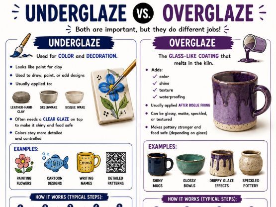 Clay glaze explanation sheet