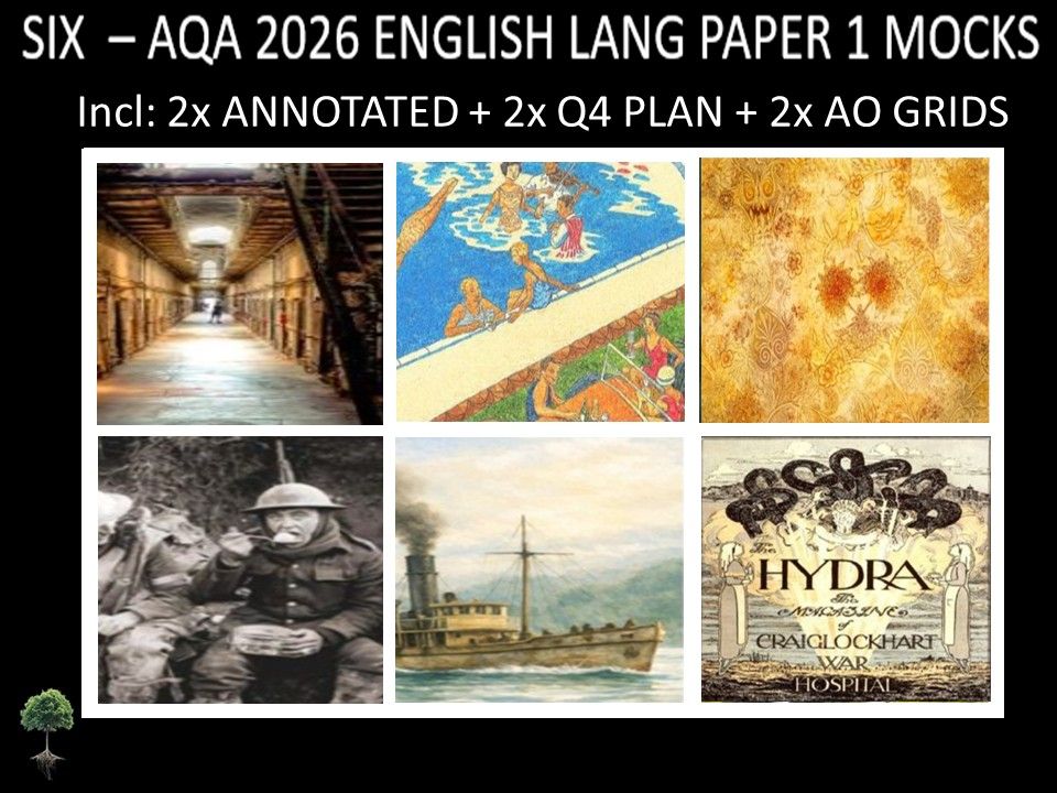 SIX - AQA PAPER 1 | 2026 FULL MOCKS | ANNOTATED | Q4 PLAN | AO GRIDS