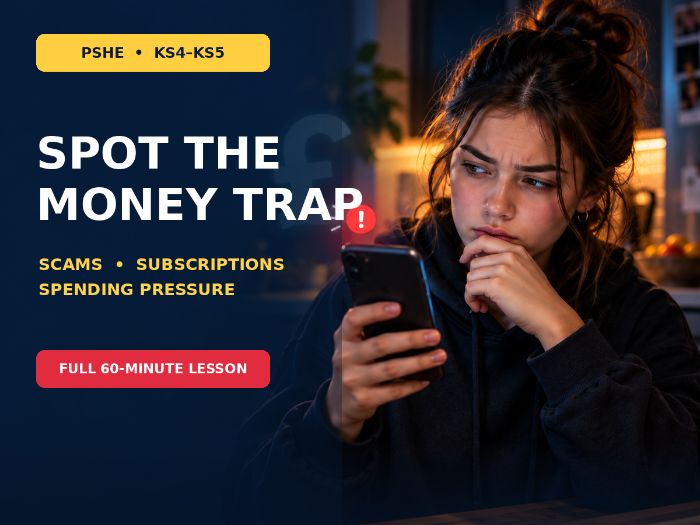 Scams, Subscriptions and Spending Pressure | Money Management | KS4–KS5 PSHE Lesson