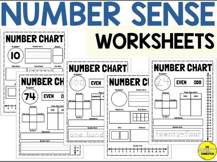 Number Sense Counting to 100 Worksheets