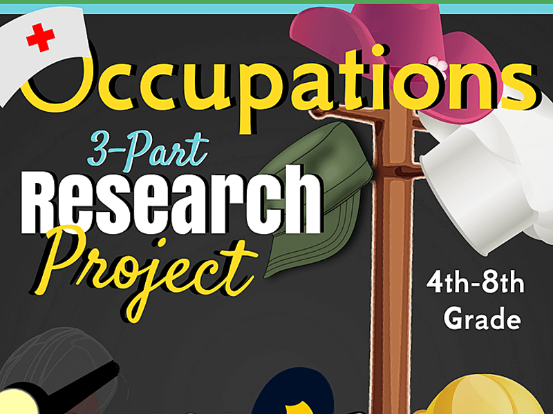 Occupation Research Project (Research Outline, Essay, Choice Board), Grades 4-8