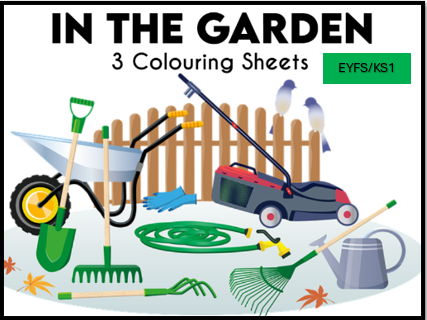 In the Garden Colouring Sheets