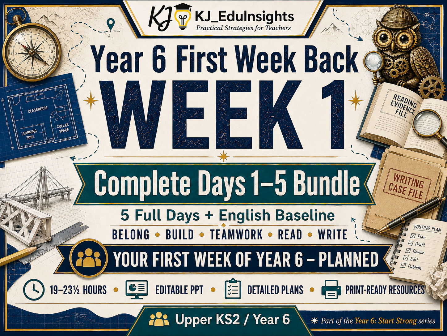 Year 6 First Week Back – COMPLETE WEEK 1 | 5 Full Days of Lessons, Activities, Resources + English Baseline