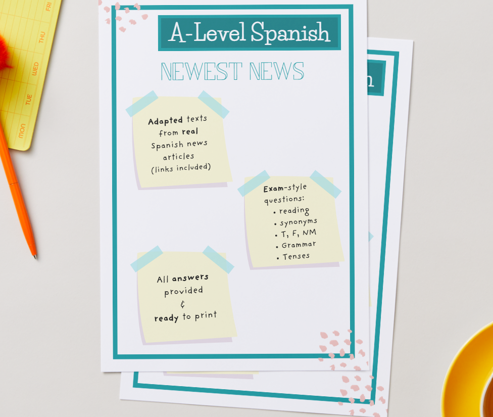 Spanish A-level - Real News - Reading, Vocab, Grammar