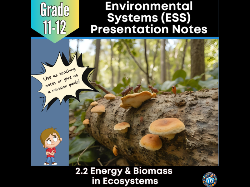 IB DP ESS 2.2 Energy and Biomass Teaching Notes & PowerPoint 2026