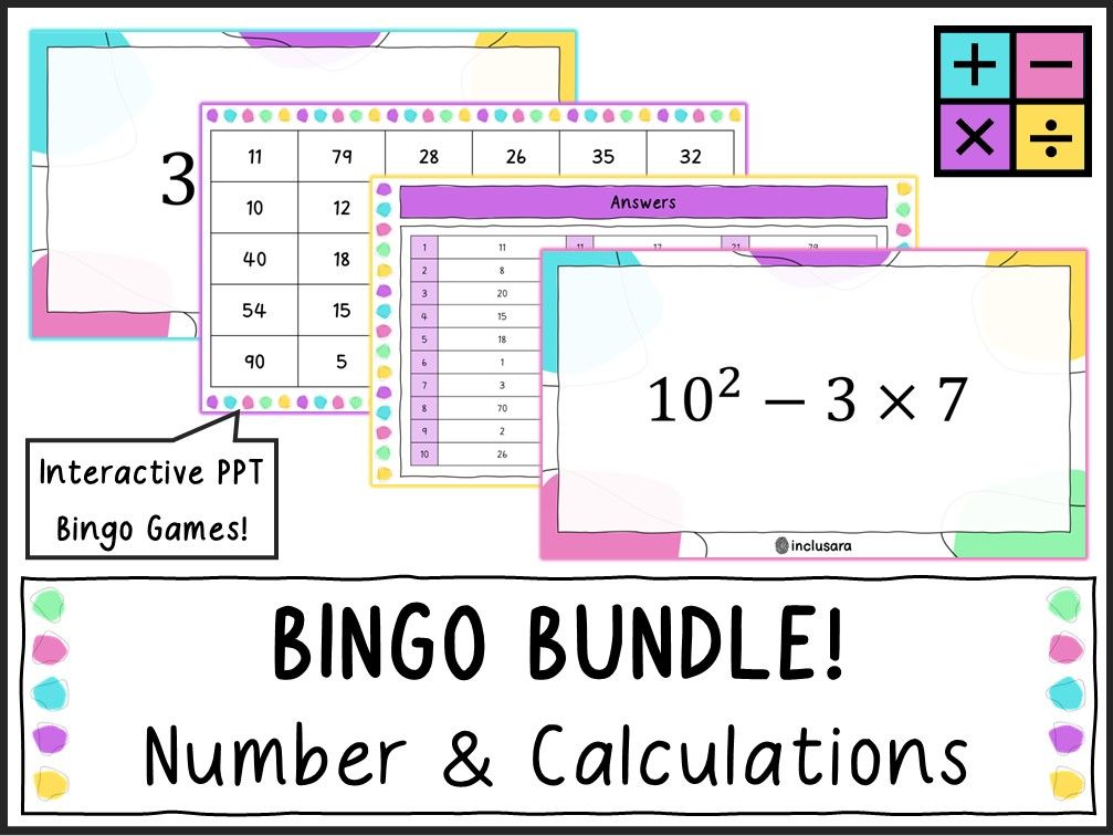 Number & Calculation Bingo Bundle