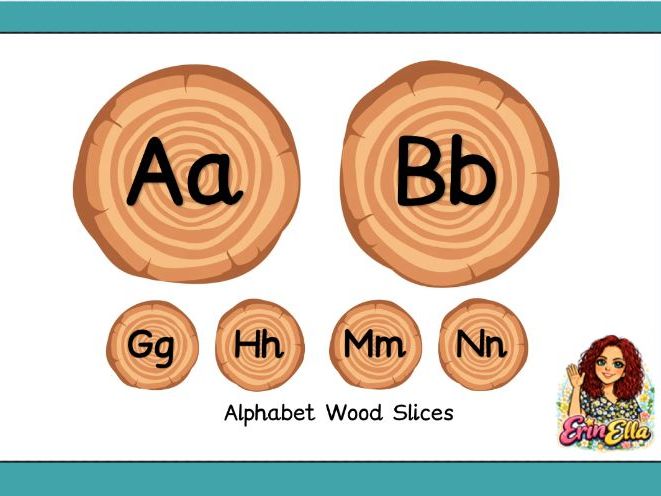 Alphabet Woodslices