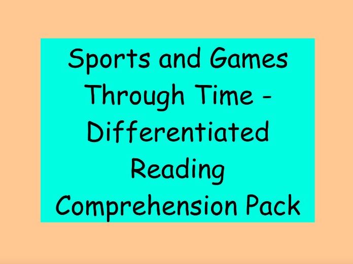 Sports and Games Through Time – Differentiated Reading Comprehension Pack (KS2)