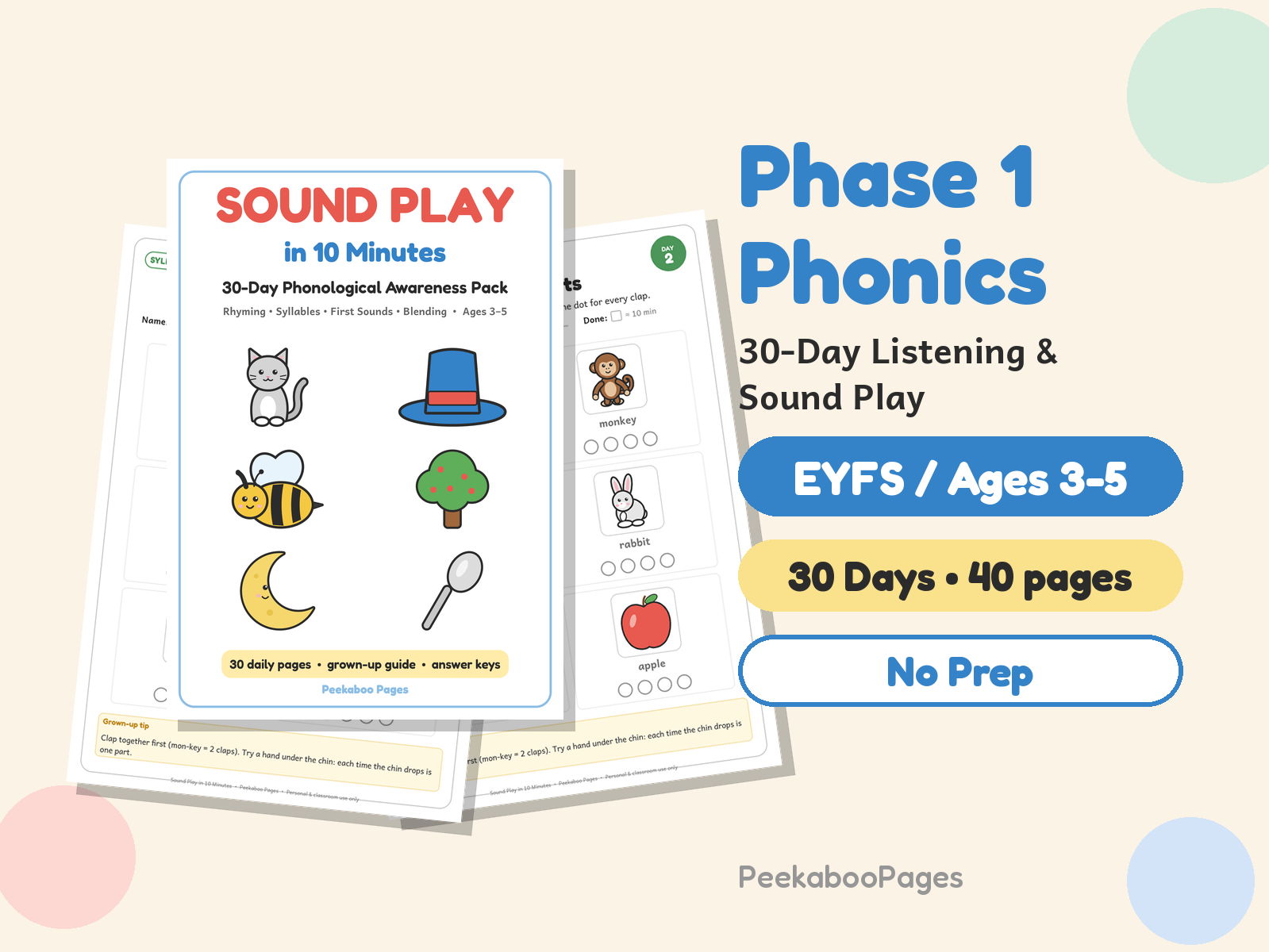 EYFS Starter Bundle: Phase 1 Phonics, Shape & Space, Christmas & Shadow Matching – Save 30%