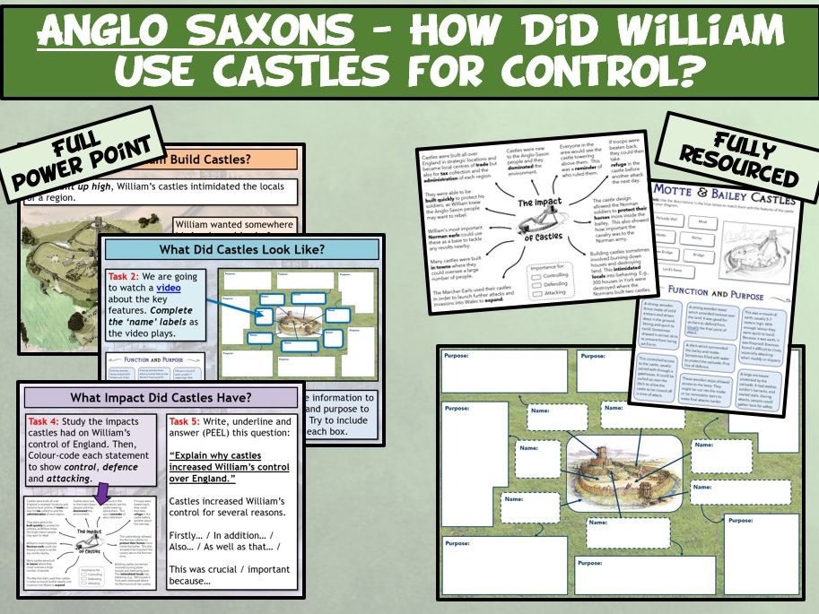 GCSE Anglo Saxons L12 - The Use of Castles