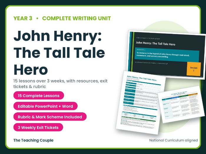 John Henry: The Tall Tale Hero | Year 3 English Unit