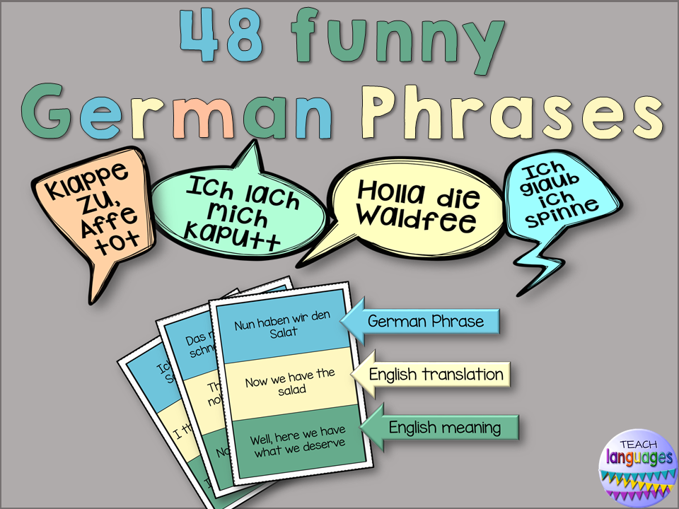 German Phrases with English translation and meaning