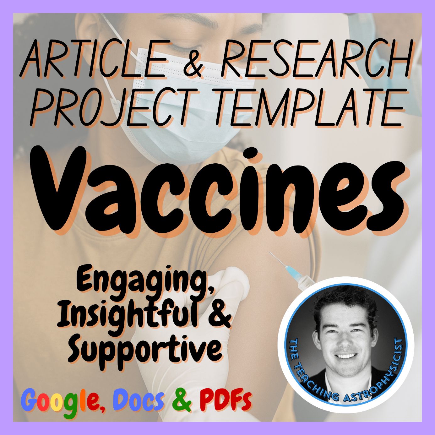 Vaccines | Science Article + Research Project Template | Health Medicine