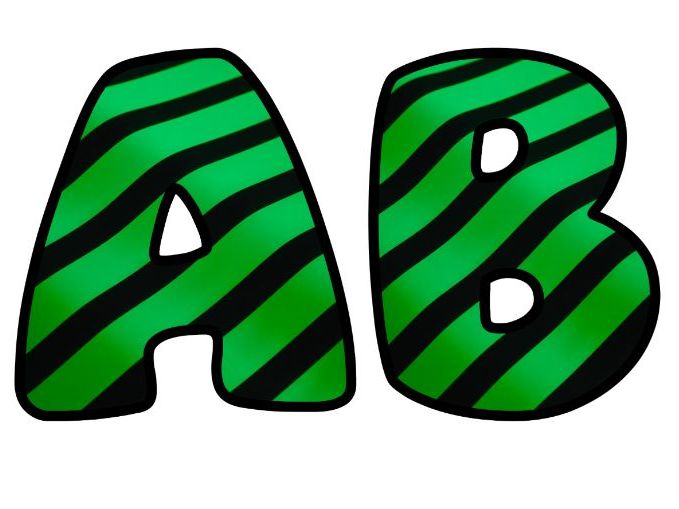Neon Green Black 2 Lettering Set for Classroom Display | Upper & Lowercase, 0-9 and Signs