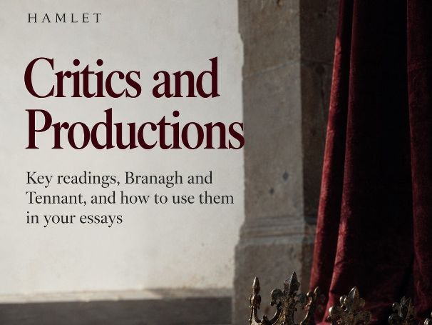 Hamlet Critics & Productions A-Level English Literature | Alternative Readings, Branagh & Tennant