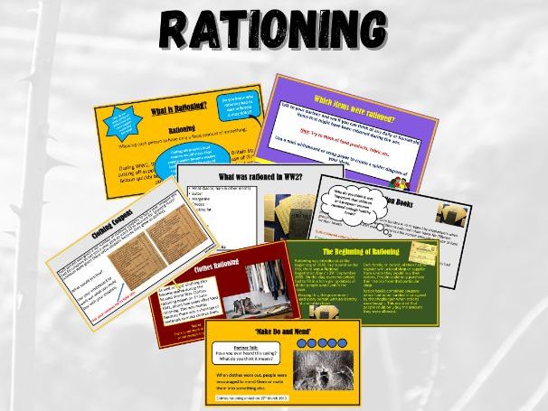 Rationing in WW2 Full Lesson & Resources