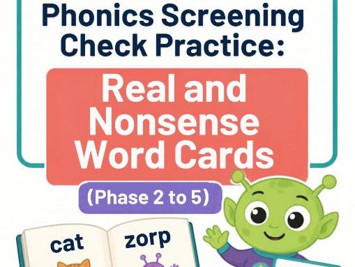 Year 1 Phonics Screening Check Word Cards