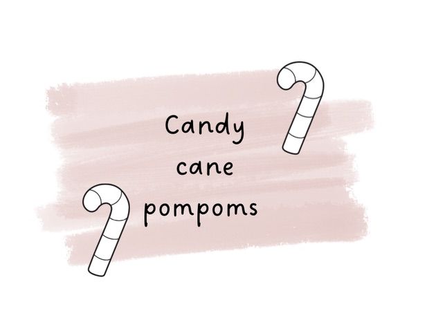 Candy Cane Pompoms