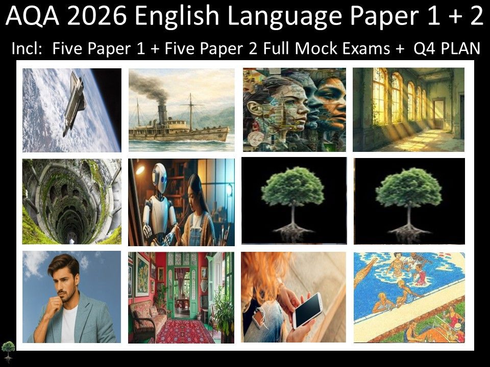 Ten AQA 2026 English Language Paper 1 + 2 Mocks | Q4 Plan