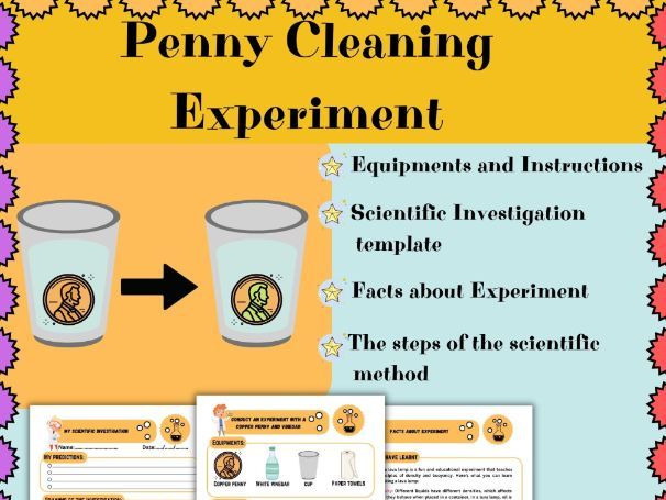 Penny Cleaning Experiment : STEM activities and Scientific Method