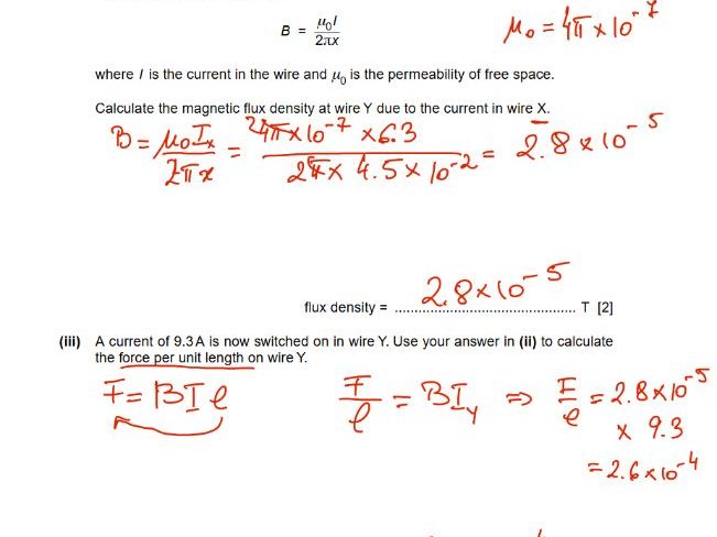 9702 Magnetic fields and moving charges - QP theory-solved questions