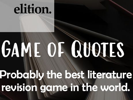 IGCSE/GCSE Language and Literature Revision Games