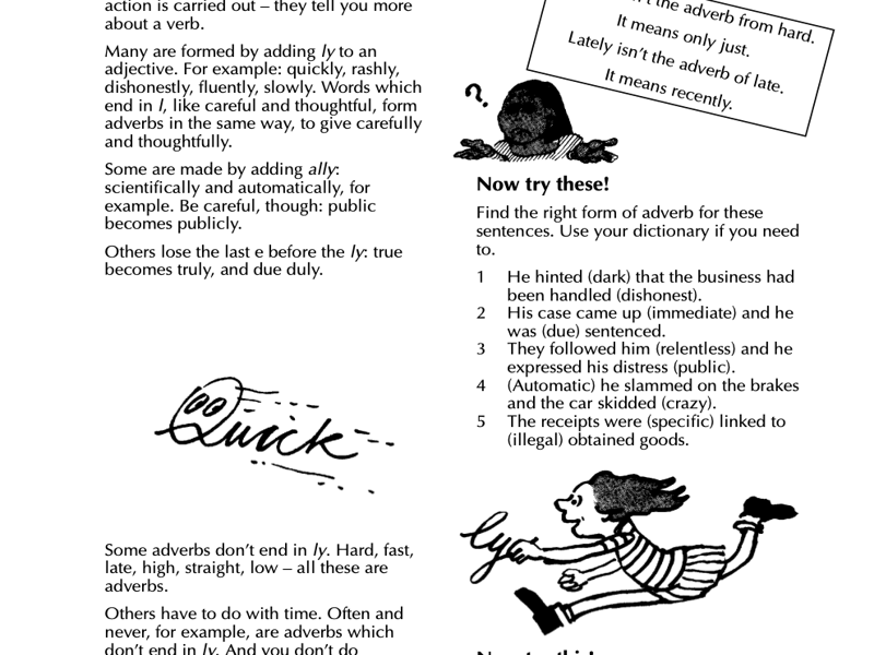 Literacy Basics: Grammar Worksheets