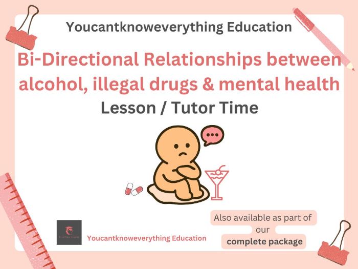 Relationship - Alcohol Illegal drugs & Mental Health