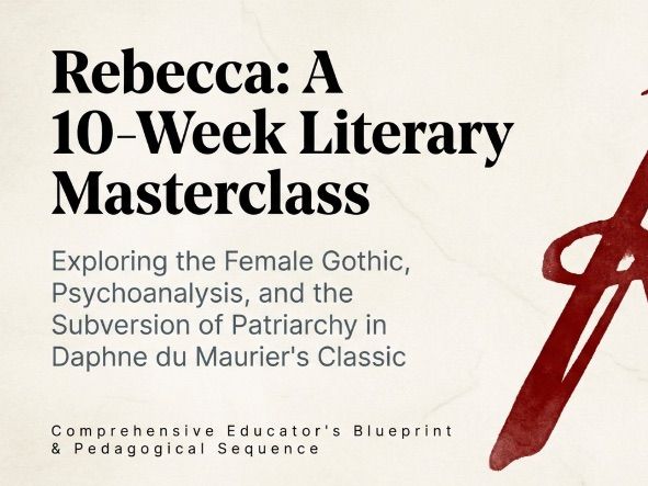 Rebecca Novel Study Unit | Senior English Literary Analysis | Daphne du Maurier