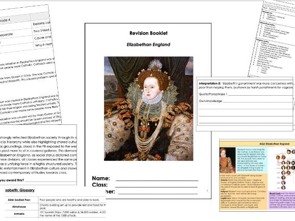 AQA GCSE Elizabethan England Revision Guide | Full Unit Revision