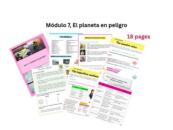 Edexcel GCSE Spanish - Módulo 7: Unit 2, El planeta en peligro