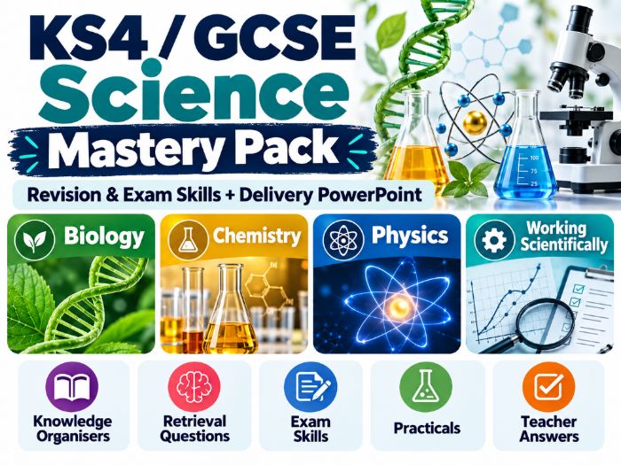 KS4 / GCSE Science Mastery, Revision & Exam Skills Pack – Years 10–11 + Teaching PowerPoint