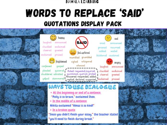 Replace said/Quotations Rules