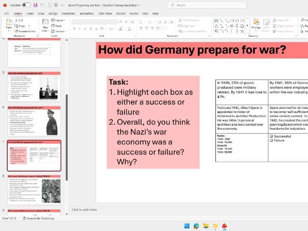 OCR B GCSE History living under Nazi rule all lessons and worksheets