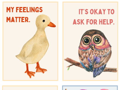 Animal Affirmation Cards for Young Children