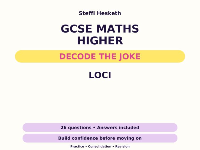 Loci | GCSE Decode the Joke + Answers