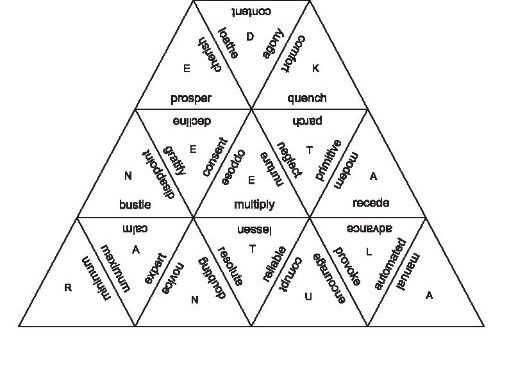 Synonym and antonym puzzle