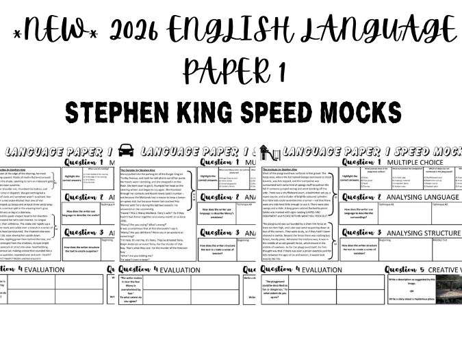 *NEW* 2026 Lang P1 Speed Mocks - Stephen King