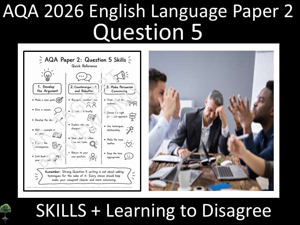 Question 5: AQA 2026 English Language Paper 2 | Skills + Learning to Disagree