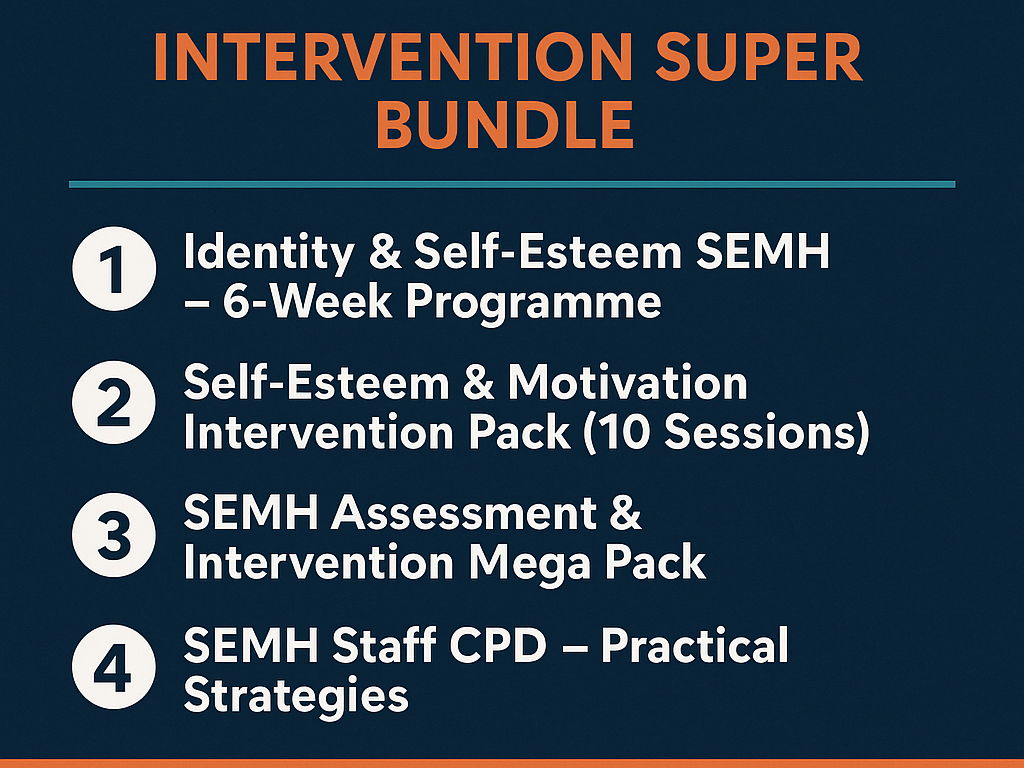 Identity, Self-Esteem & SEMH Intervention Super Bundle