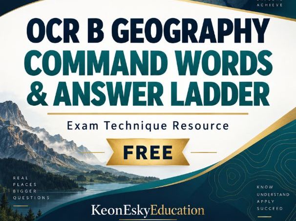 OCR B Geography Command Words & Answer Ladder