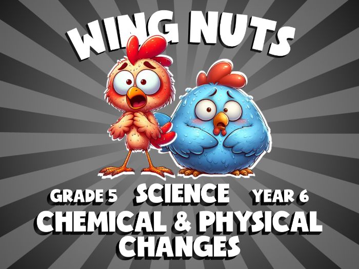 Chemical & Physical Changes WING NUTS Science Game | No-Prep Year 6 Review Activity