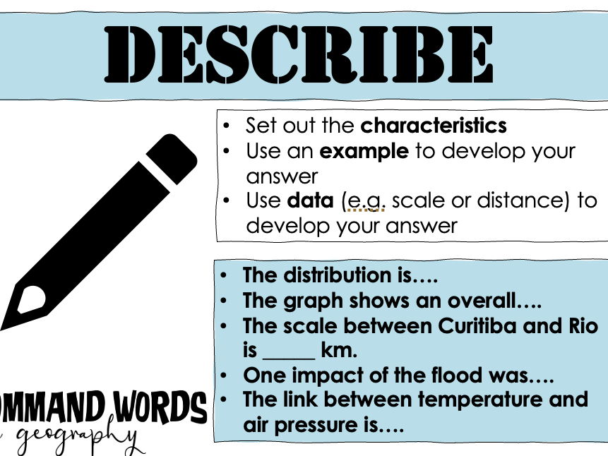 GCSE Display Eduqas A command words