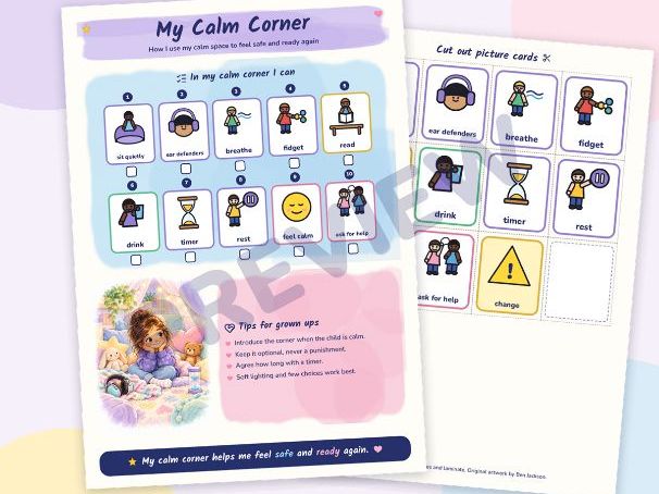 Calm Corner: How I Use My Calm Space