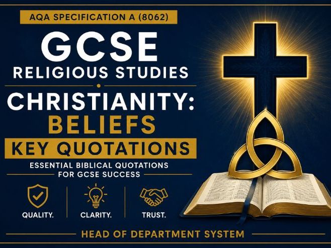 GCSE Religious Studies Christianity Beliefs Key Quotations | AQA 8062 Revision