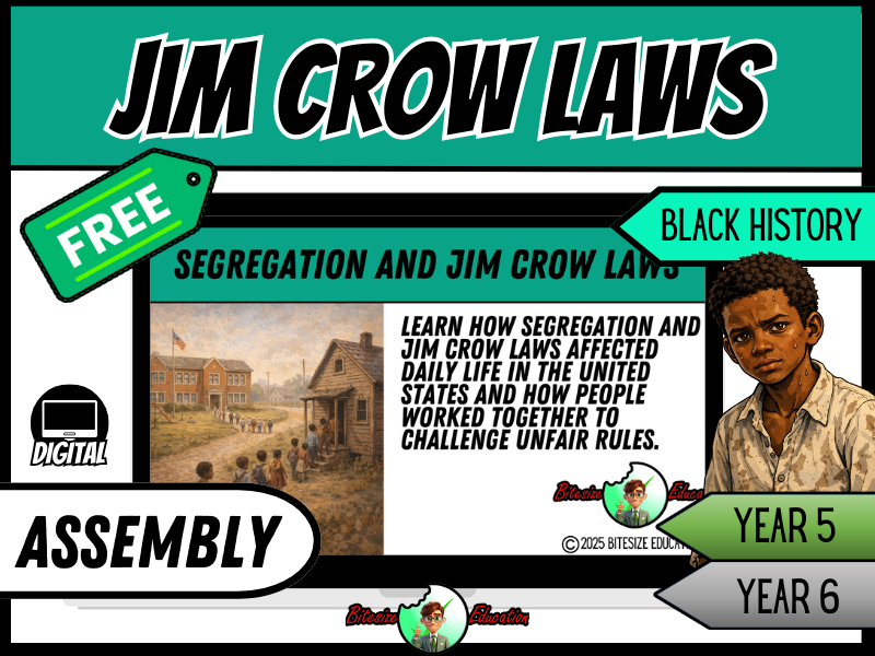 Segregation & Jim Crow Laws | Assembly Presentation | Year 5/6