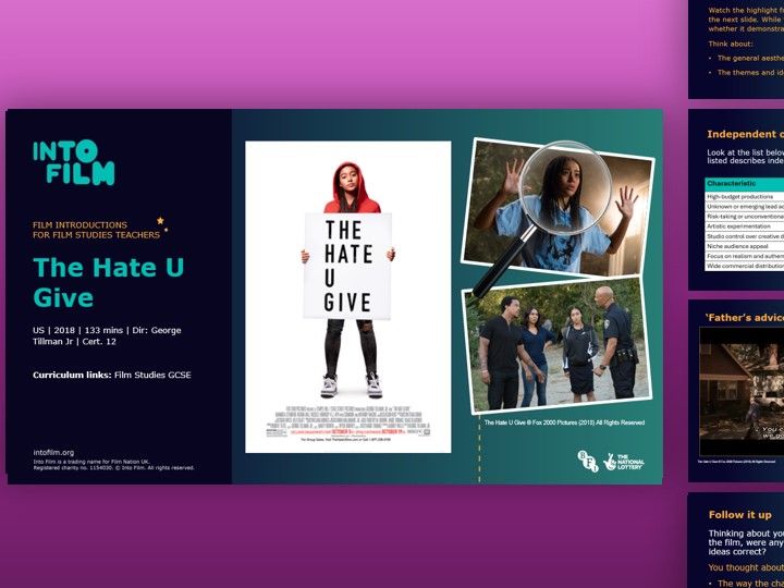 GCSE Film Studies: The Hate U Give